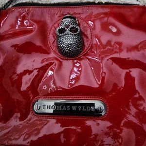 Thomas Wylde Red skull purse